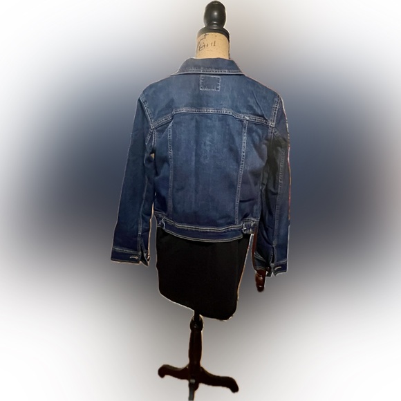 Old Navy Jean Jacket Size L Button Sides Western - Picture 2 of 13